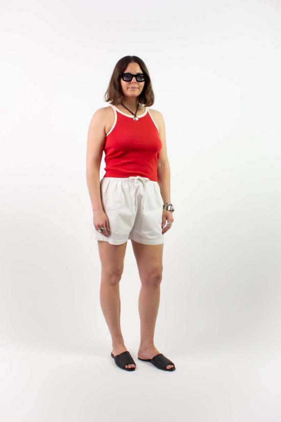  띵킹 뮤 민소매 티셔츠 씽킹 무 해리엇 콘트라스트 트림 탱크 - THINKING MU