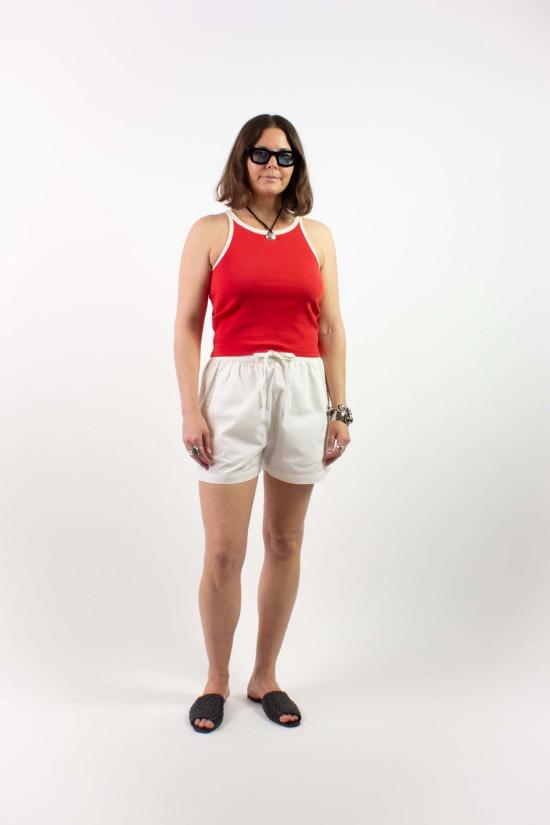  띵킹 뮤 민소매 티셔츠 씽킹 무 해리엇 콘트라스트 트림 탱크 - THINKING MU