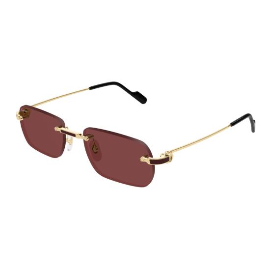25FW 까르띠에 선글라스 CT0498S 테 없는 직사각형 - CARTIER