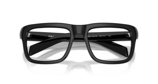 26SS 프라다 안경 0Pr D02v 오버사이즈 스퀘어 프레임 블랙 아세테이트 - PRADA