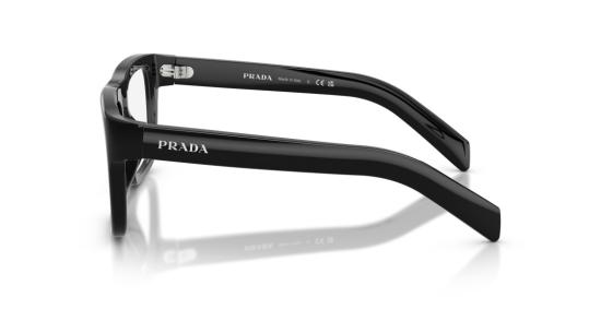 26SS 프라다 안경 0Pr D02v 오버사이즈 스퀘어 프레임 블랙 아세테이트 - PRADA