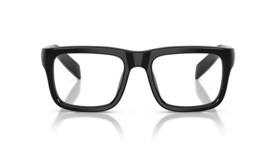 26SS 프라다 안경 0Pr D02v 오버사이즈 스퀘어 프레임 블랙 아세테이트