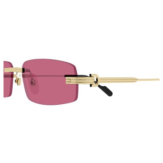 25FW 까르띠에 선글라스 CT0535S 골드톤 디테일이 돋보이는 무테 - CARTIER