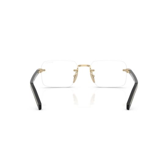 26SS 프라다 안경 0Pr D55s 테 없는 직사각형 금속 안경 - PRADA