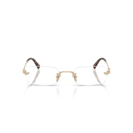 26SS 미우미우 안경 0Mu 50Yv 테 없는 직사각형 안경