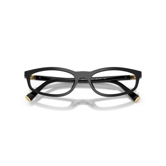 26SS 미우미우 안경 0Mu 01Zv 직사각형 검정색 아세테이트 안경 - MIU MIU