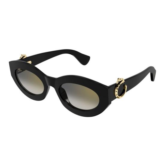 까르띠에 선글라스 Ct0638s 골드톤 장식 캣아이 - CARTIER