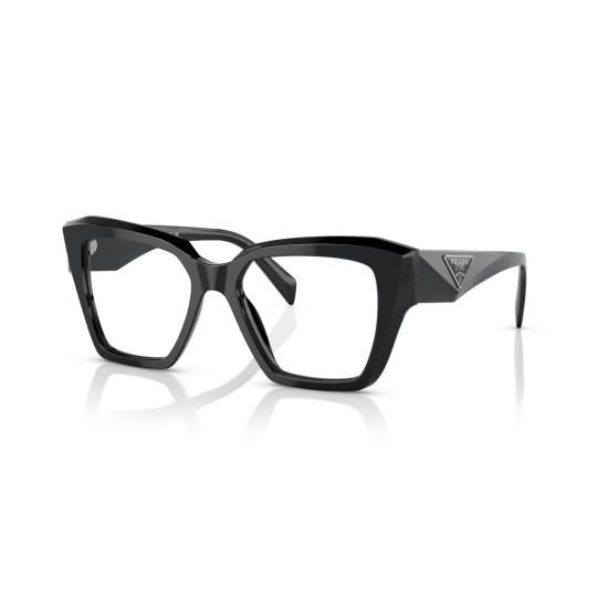 26SS 프라다 안경 0Pr 09Zv 오버사이즈 스퀘어 프레임 블랙 아세테이트 - PRADA