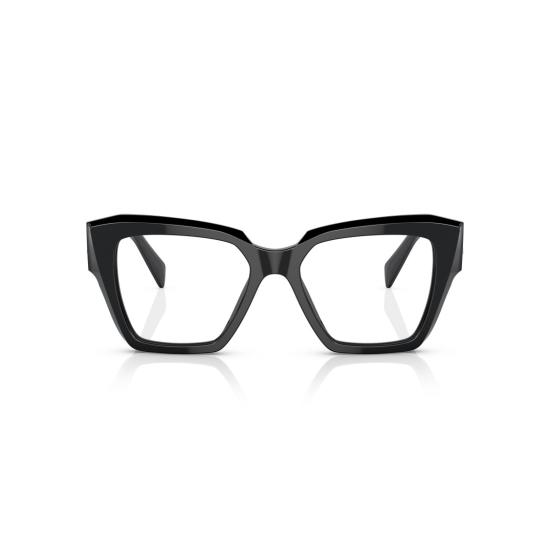 26SS 프라다 안경 0Pr 09Zv 오버사이즈 스퀘어 프레임 블랙 아세테이트