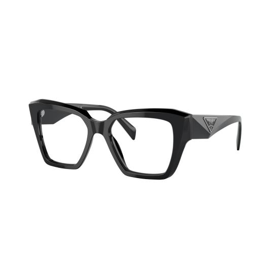 26SS 프라다 안경 0Pr 09Zv 오버사이즈 스퀘어 프레임 블랙 아세테이트 - PRADA