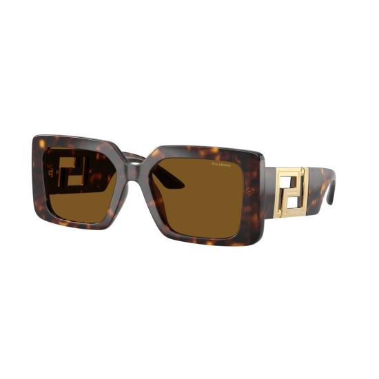 26SS 베르사체 선글라스 0Ve4505u 직사각형 호피무늬 - VERSACE