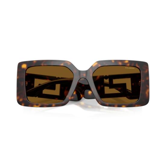 26SS 베르사체 선글라스 0Ve4505u 직사각형 호피무늬 - VERSACE