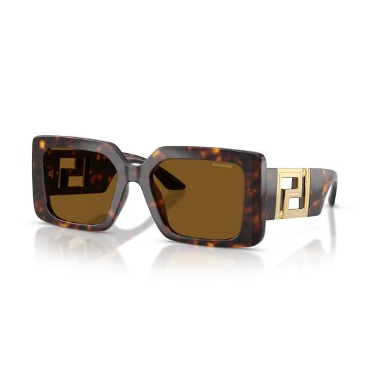 26SS 베르사체 선글라스 0Ve4505u 직사각형 호피무늬 - VERSACE