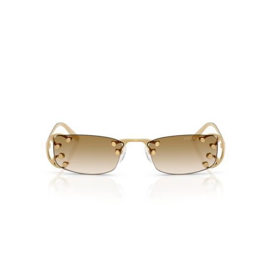 26SS 프라다 선글라스 0Pr C57s 직사각형 그라데이션 브라운