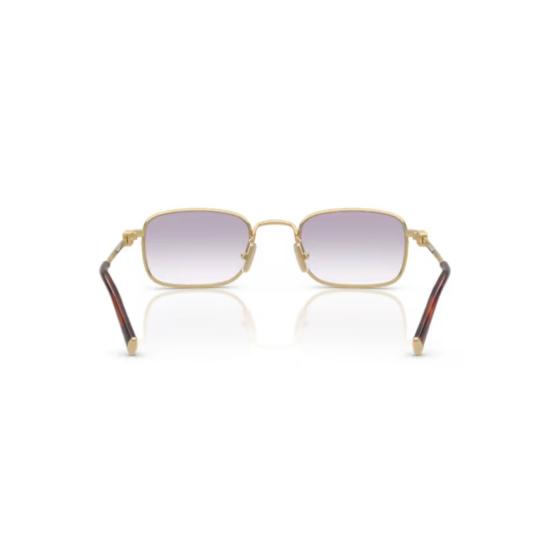 26SS 미우미우 선글라스 0Mu A53s 직사각형 골드 메탈 - MIU MIU