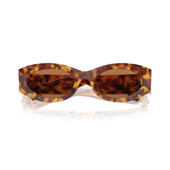 26SS 미우미우 선글라스 0Mu 11Ws 타원형 호피무늬 - MIU MIU