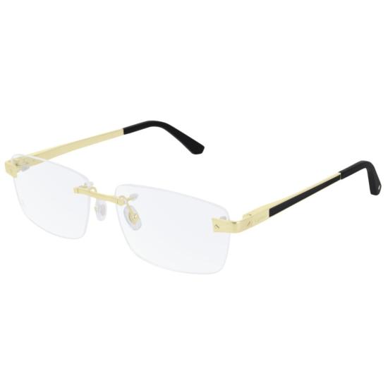  까르띠에 안경 CT0201O 테 없는 직사각형 안경