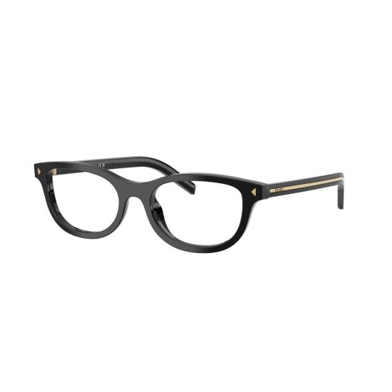 26SS 프라다 선글라스 0Pr D01vu 직사각형 검정색 아세테이트 안경 - PRADA