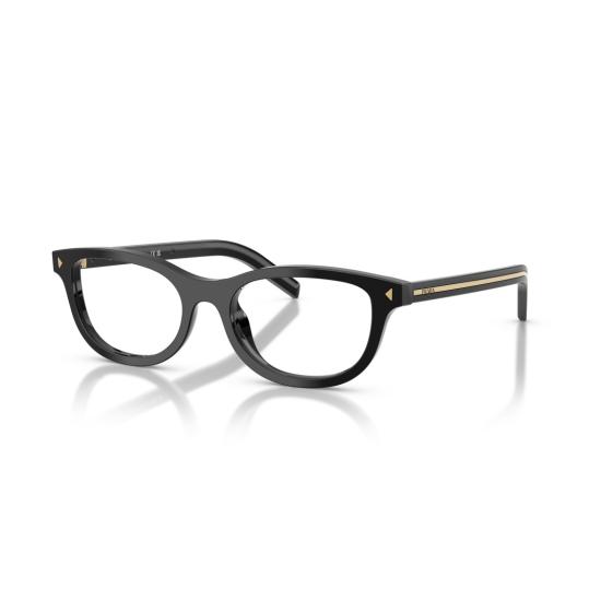 26SS 프라다 선글라스 0Pr D01vu 직사각형 검정색 아세테이트 안경 - PRADA