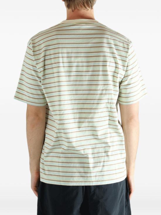 26SS 오라리 반팔 티셔츠 A26ST02GJ FADEMINTSTRIPE Verde - AURALEE