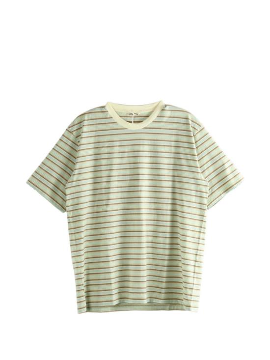 26SS 오라리 반팔 티셔츠 A26ST02GJ FADEMINTSTRIPE Verde