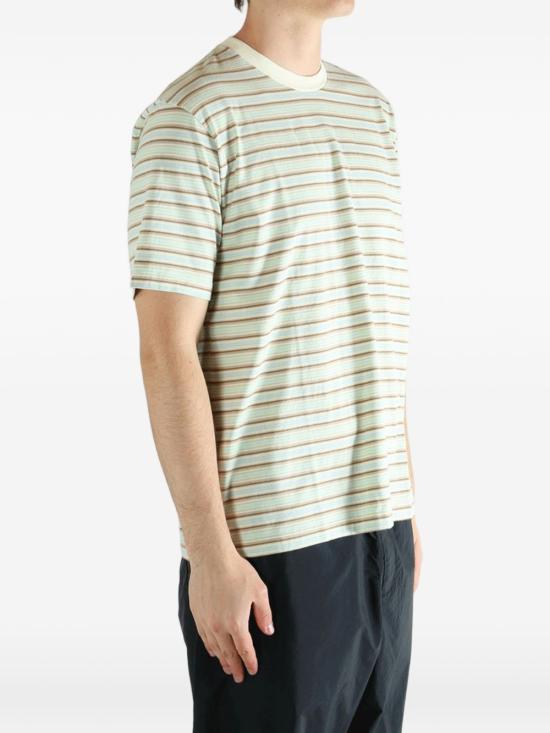 26SS 오라리 반팔 티셔츠 A26ST02GJ FADEMINTSTRIPE Verde - AURALEE