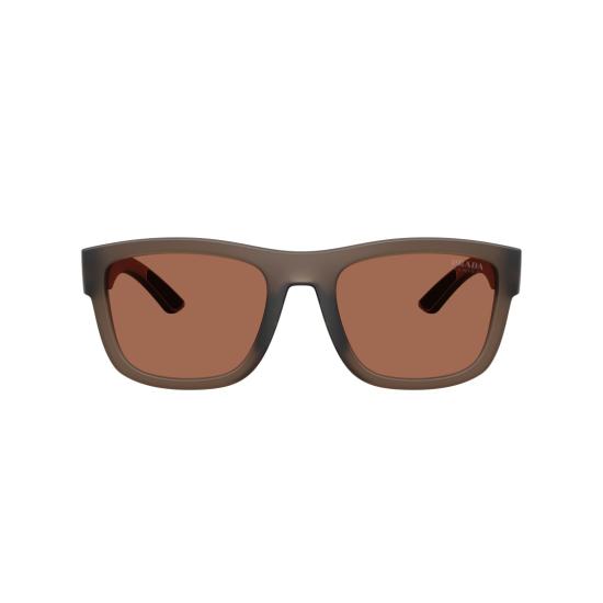 26SS 프라다 선글라스 0Ps 01Zs 반투명 갈색 직사각형