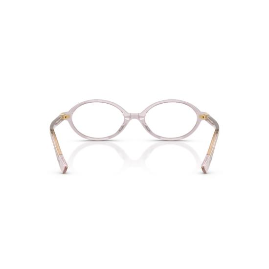 26SS 미우미우 안경 0Mu 01Xv 반투명 아세테이트 타원형 프레임 안경 - MIU MIU