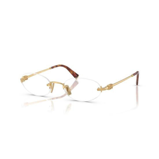 26SS 미우미우 안경 0Mu 53Wv 무테 타원형 렌즈 - MIU MIU