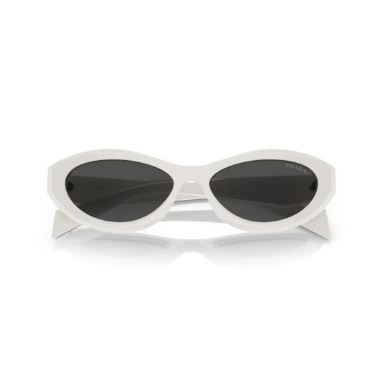 26SS 프라다 선글라스 0Pr 26Zs 타원형 화이트 아세테이트 - PRADA