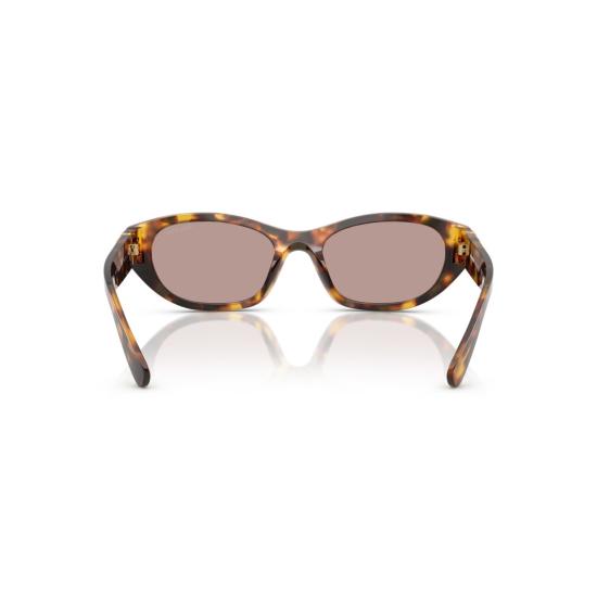 26SS 미우미우 선글라스 0Mu A03s 호피무늬 타원형 프레임 - MIU MIU