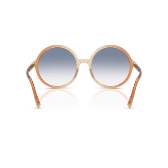 26SS 미우미우 선글라스 0Mu B02s 그라데이션 블루 틴트 원형 - MIU MIU