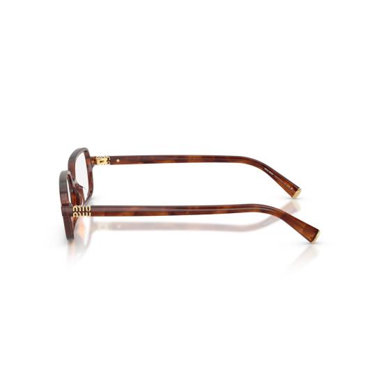 26SS 미우미우 안경 0Mu 01Yv 거북이 등껍질 무늬 아세테이트 직사각형 안경 - MIU MIU