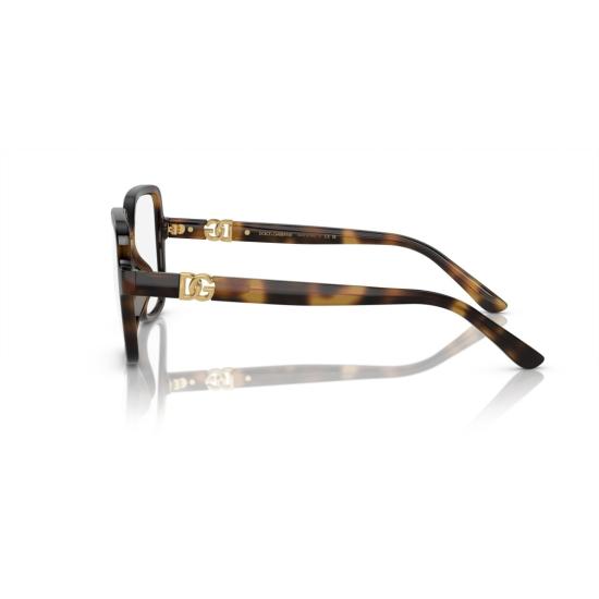 26SS 돌체앤가바나 안경 0Dg5105u 오버사이즈 스퀘어 프레임 호피무늬 - DOLCE & GABBANA