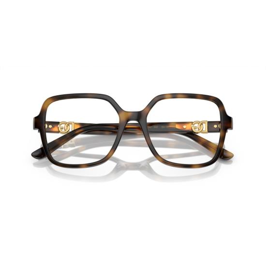 26SS 돌체앤가바나 안경 0Dg5105u 오버사이즈 스퀘어 프레임 호피무늬 - DOLCE & GABBANA