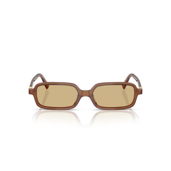 26SS 미우미우 선글라스 0Mu 11Zs 반투명 갈색 아세테이트 직사각형