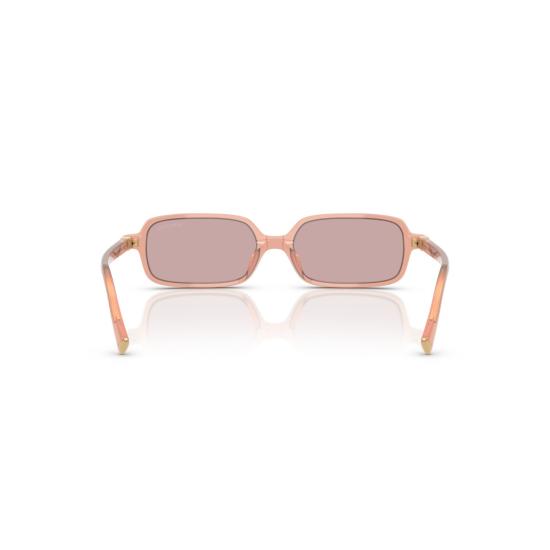 26SS 미우미우 선글라스 0Mu 11Zs 반투명 복숭아색 직사각형 - MIU MIU