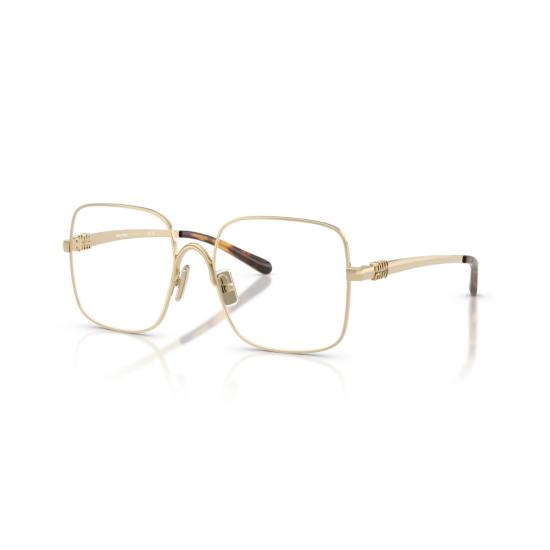 26SS 미우미우 안경 0Mu 51Yv 스퀘어 프레임 골드 메탈 - MIU MIU