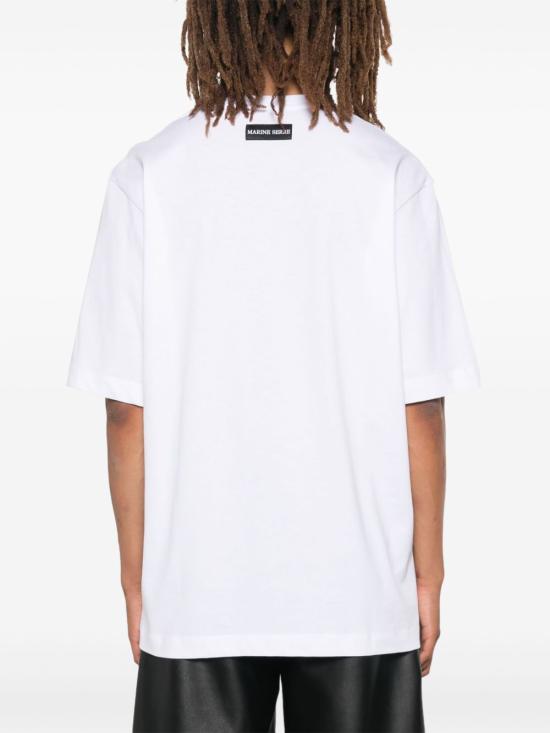 26SS 마린세르 반팔 티셔츠 MTT077A CJER0009WH10 White - MARINE SERRE