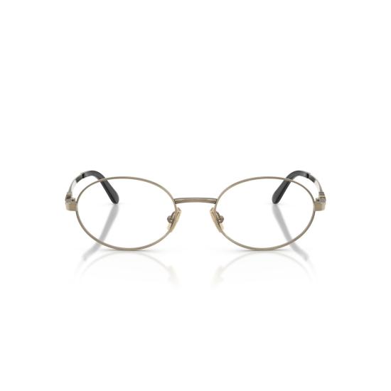 26SS 미우미우 안경 0Mu 50Zv 타원형 금색 금속 프레임 안경
