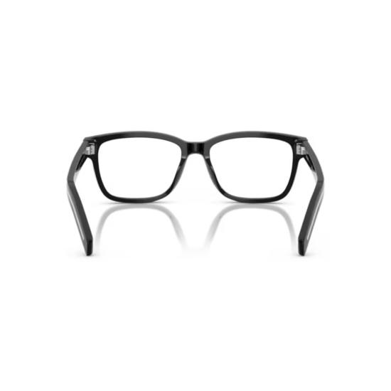 25FW 프라다 안경 0Pr B10v 볼드 직사각형 블랙 아세테이트 안경 - PRADA