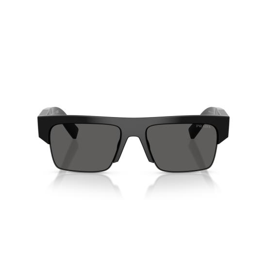 26SS 프라다 선글라스 0Pr D12su 볼드 직사각형 블랙 아세테이트
