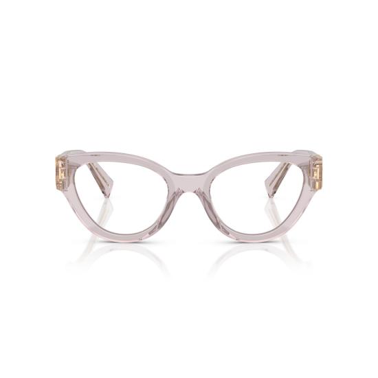 26SS 미우미우 안경 0Mu 01Vv 반투명 아세테이트 캣아이