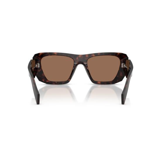 26SS 프라다 선글라스 0Pr B18s 오버사이즈 기하학적 프레임 호피무늬 아세테이트 - PRADA