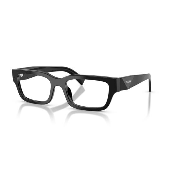 26SS 프라다 안경 0Pr C02v 직사각형 블랙 아세테이트 - PRADA