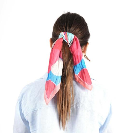  비스마야 머플러/스카프 프리즘 플라워 반다나 레드 - VISMAYA