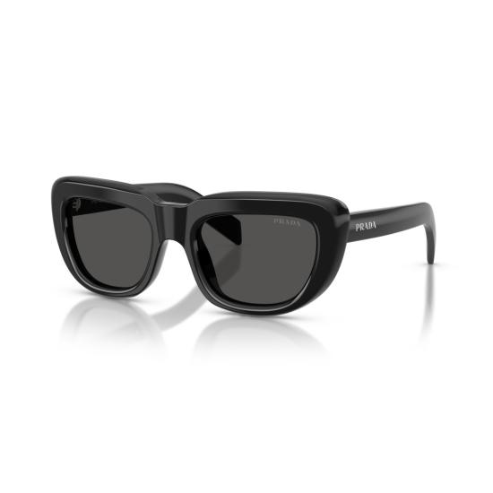 26SS 프라다 선글라스 0Pr D07s 직사각형 블랙 아세테이트 - PRADA