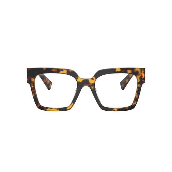 26SS 미우미우 안경 0Mu 04Uv 볼드 오버사이즈 스퀘어 호피무늬