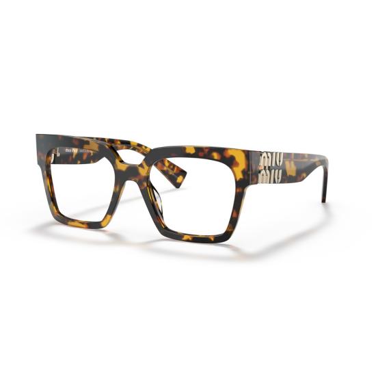 26SS 미우미우 안경 0Mu 04Uv 볼드 오버사이즈 스퀘어 호피무늬 - MIU MIU