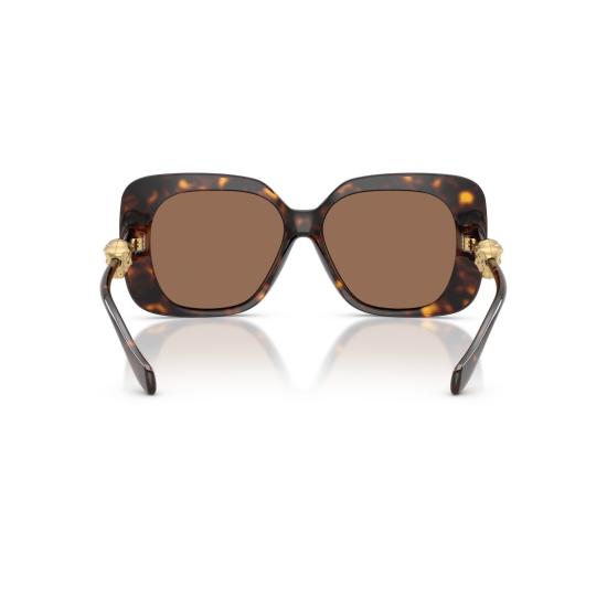 26SS 베르사체 선글라스 0Ve4499u 오버사이즈 호피무늬 사각 - VERSACE